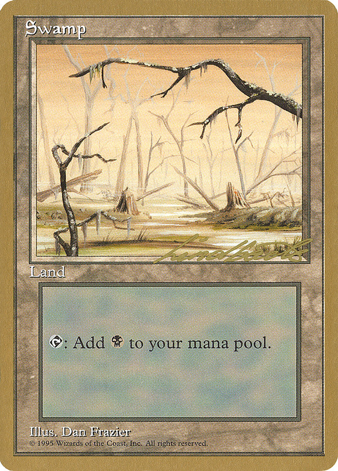 Swamp (ll370) (Leon Lindback) [Pro Tour Collector Set] | Magic Magpie