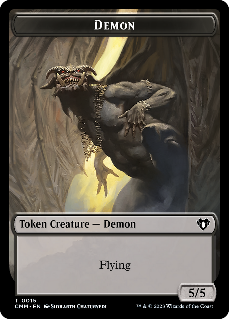 Demon Token [Commander Masters Tokens] | Magic Magpie