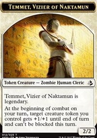 Temmet, Vizier of Naktamun // Zombie Token [Amonkhet Tokens] | Magic Magpie