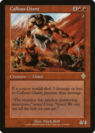 Callous Giant [Invasion] | Magic Magpie