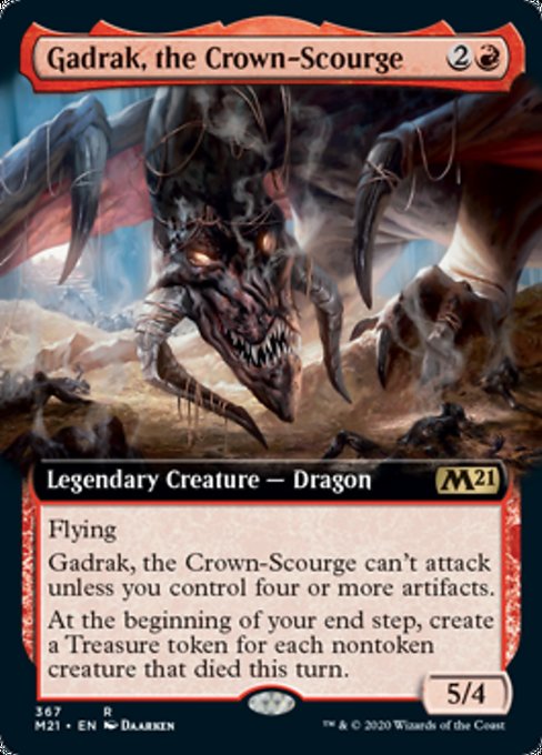 Gadrak, the Crown-Scourge (Extended Art) [Core Set 2021] | Magic Magpie