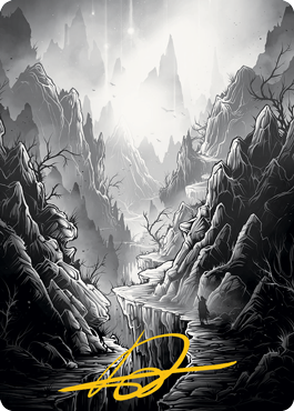 Mountain Art Card (Gold-Stamped Signature) [Innistrad: Midnight Hunt Art Series] | Magic Magpie