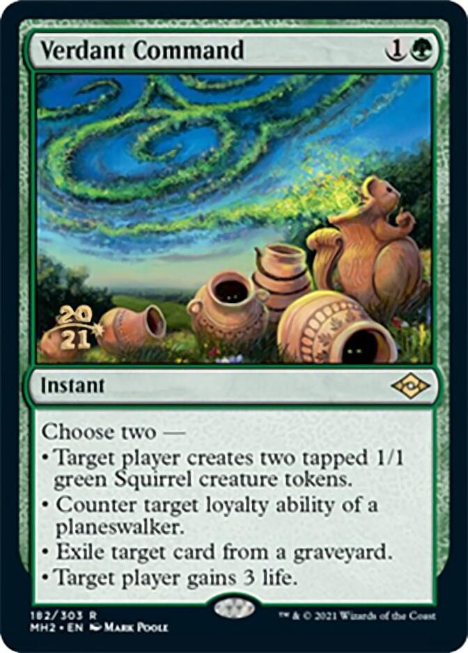 Verdant Command [Modern Horizons 2 Prerelease Promos] | Magic Magpie