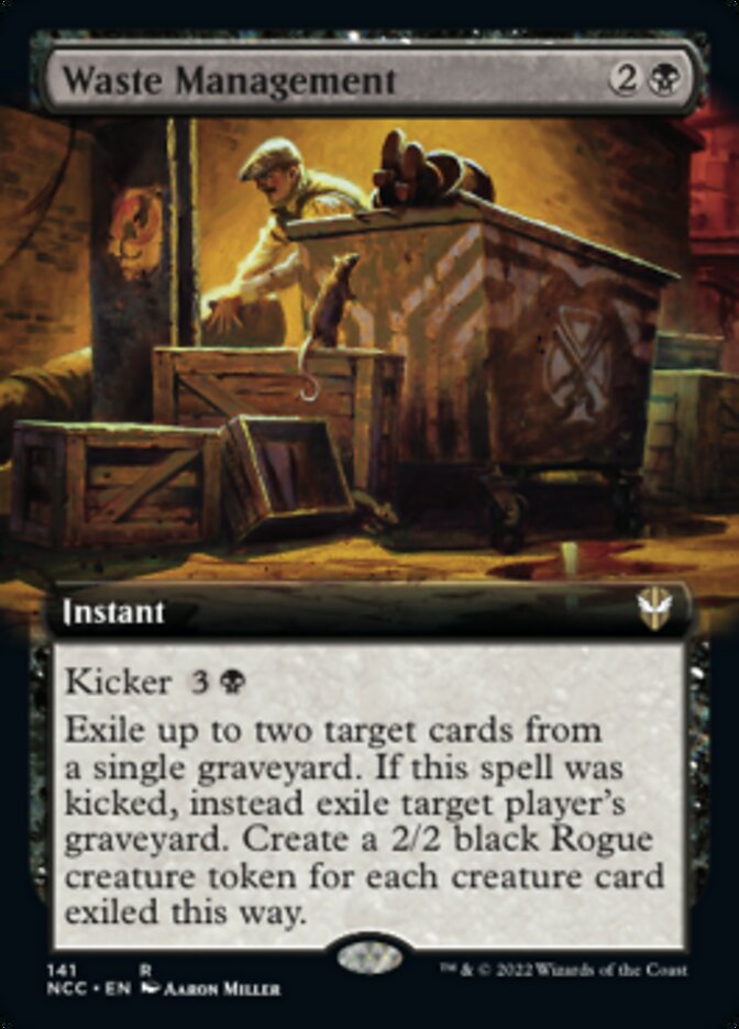 Waste Management (Extended Art) [Streets of New Capenna Commander] | Magic Magpie