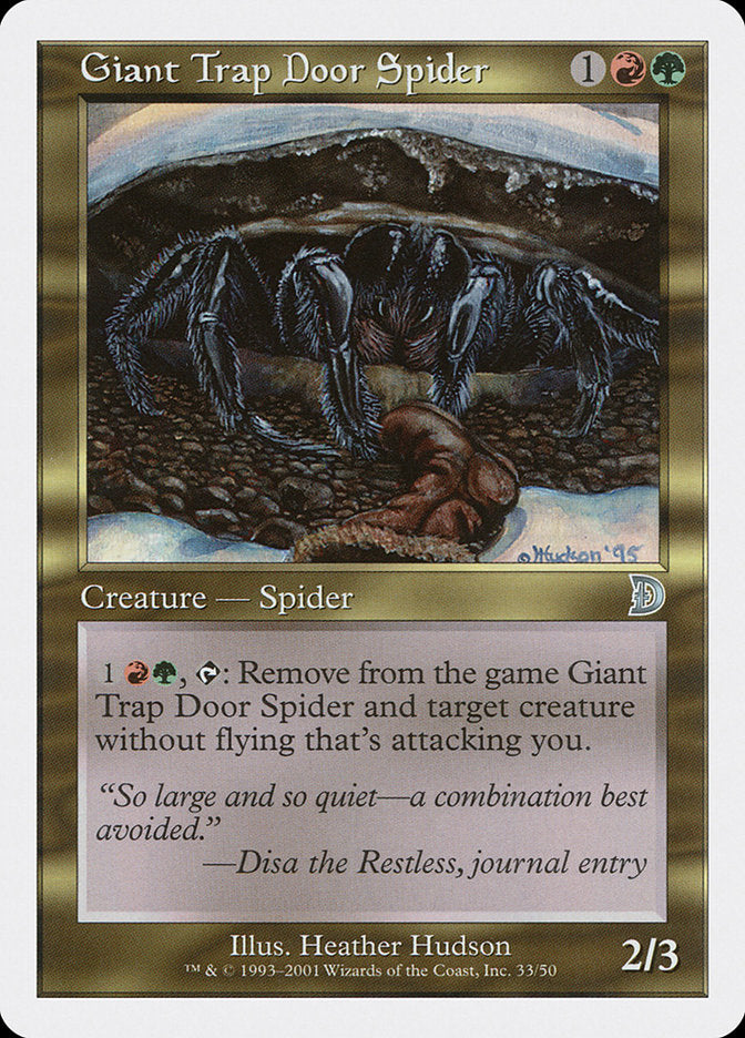 Giant Trap Door Spider [Deckmasters] | Magic Magpie