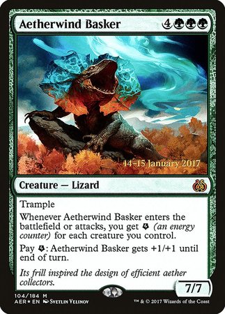 Aetherwind Basker [Aether Revolt Promos] | Magic Magpie