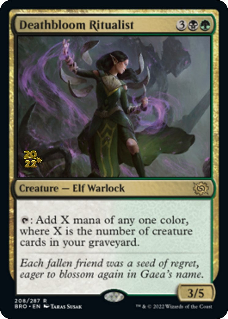 Deathbloom Ritualist [The Brothers' War: Prerelease Promos] | Magic Magpie