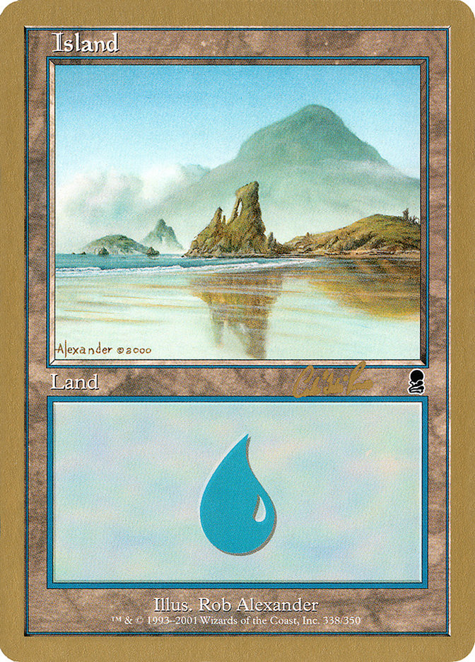 Island (cr338) (Carlos Romao) [World Championship Decks 2002] | Magic Magpie