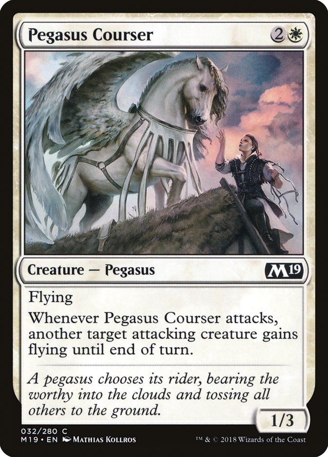Pegasus Courser [Core Set 2019] | Magic Magpie