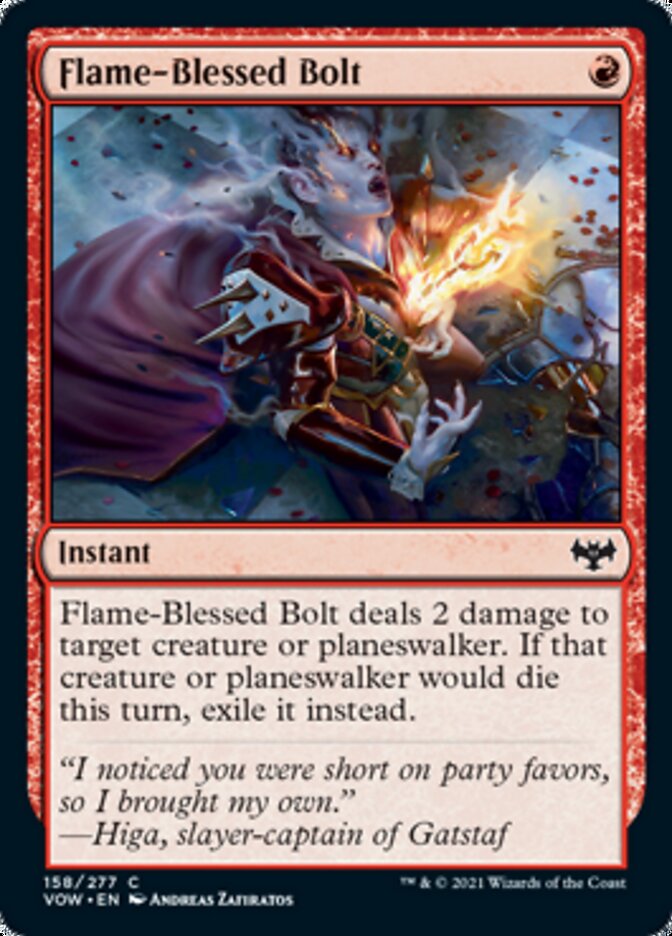 Flame-Blessed Bolt [Innistrad: Crimson Vow] | Magic Magpie