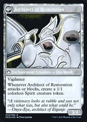 The Restoration of Eiganjo // Architect of Restoration [Kamigawa: Neon Dynasty Prerelease Promos] | Magic Magpie