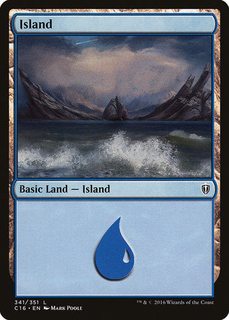 Island (341) [Commander 2016] | Magic Magpie