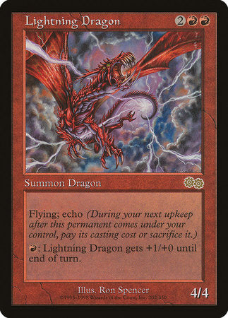 Lightning Dragon [Urza's Saga] | Magic Magpie