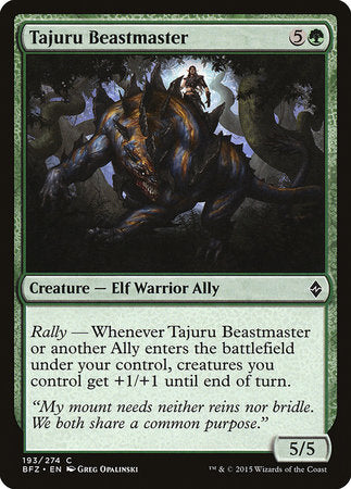Tajuru Beastmaster [Battle for Zendikar] | Magic Magpie