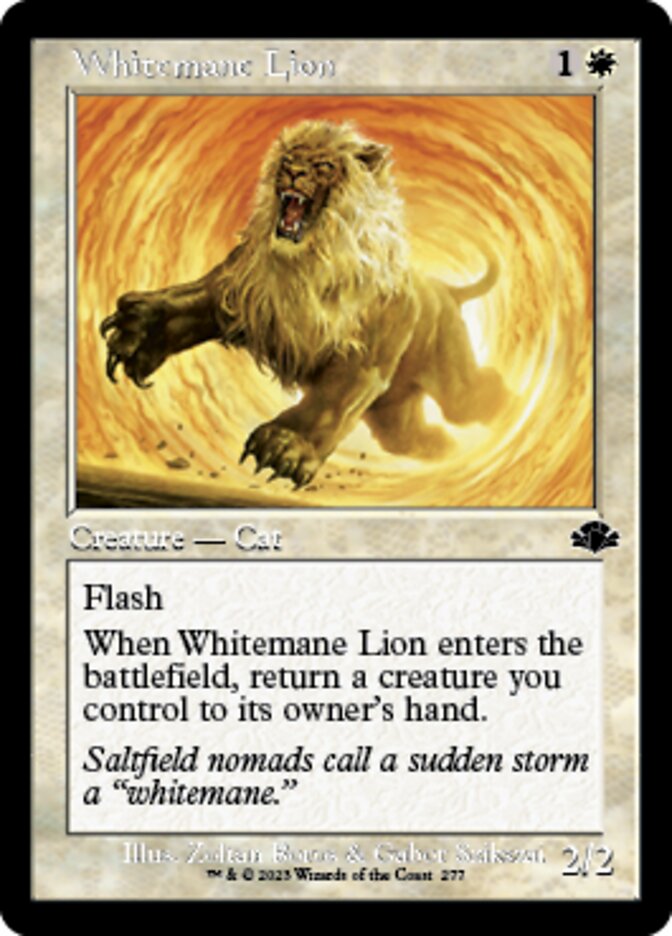 Whitemane Lion (Retro) [Dominaria Remastered] | Magic Magpie