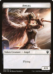 Angel // Salamander Warrior Token [Commander Legends Tokens] | Magic Magpie
