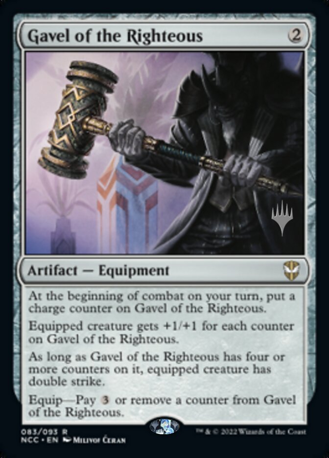 Gavel of the Righteous (Promo Pack) [Streets of New Capenna Commander Promos] | Magic Magpie