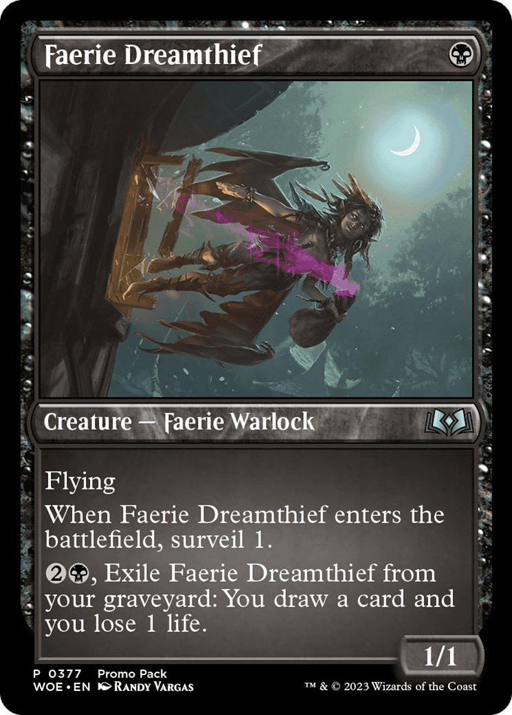 Faerie Dreamthief (Promo Pack) [Wilds of Eldraine Promos] | Magic Magpie