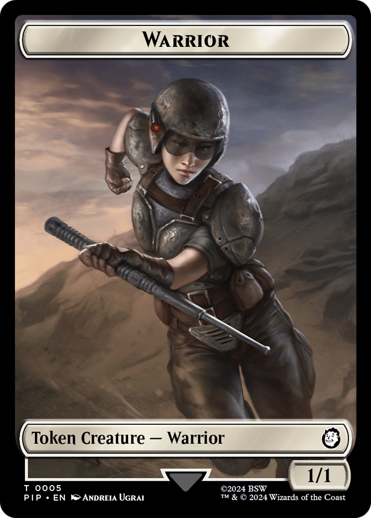 Energy Reserve // Warrior Double-Sided Token [Fallout Tokens] | Magic Magpie