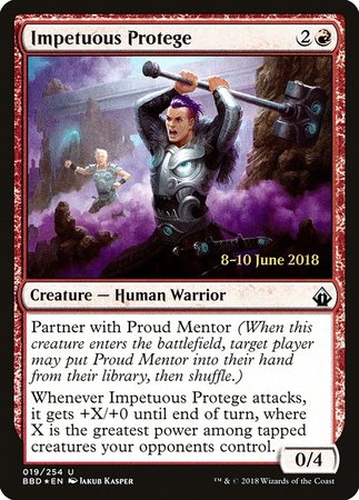 Impetuous Protege [Battlebond Promos] | Magic Magpie