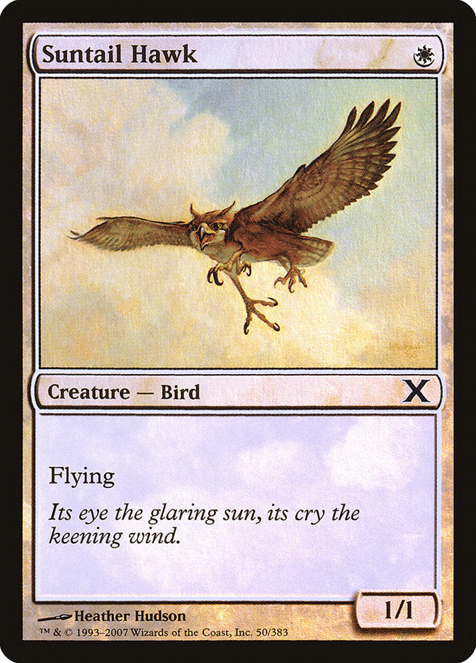 Suntail Hawk (Premium Foil) [Tenth Edition] | Magic Magpie