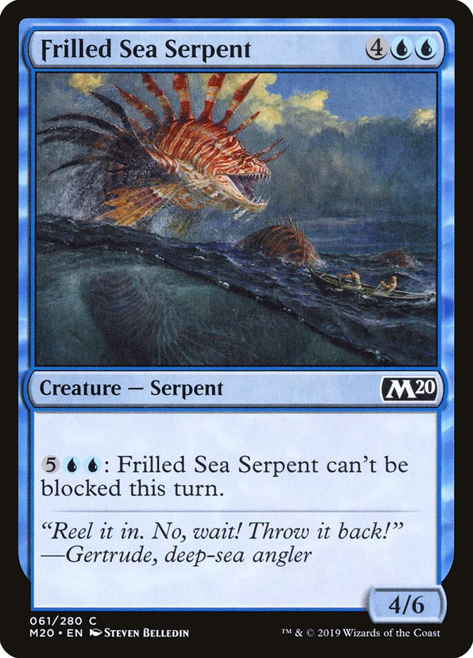 Frilled Sea Serpent [Core Set 2020] | Magic Magpie