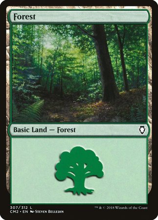 Forest (307) [Commander Anthology Volume II] | Magic Magpie