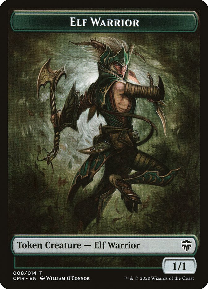 Elf Warrior // The Monarch Token [Commander Legends Tokens] | Magic Magpie