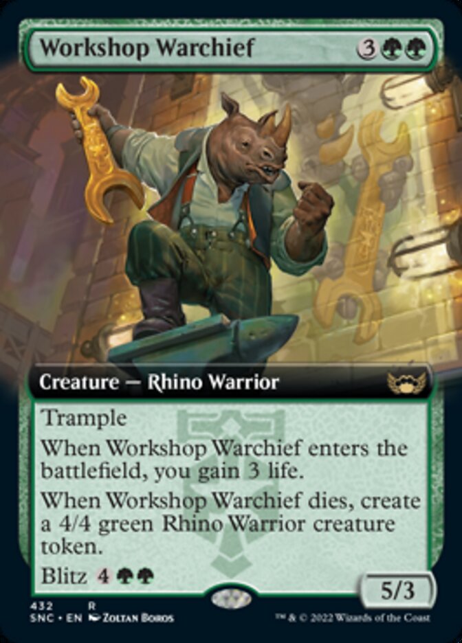 Workshop Warchief (Extended Art) [Streets of New Capenna] | Magic Magpie