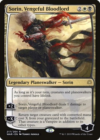 Sorin, Vengeful Bloodlord [War of the Spark] | Magic Magpie