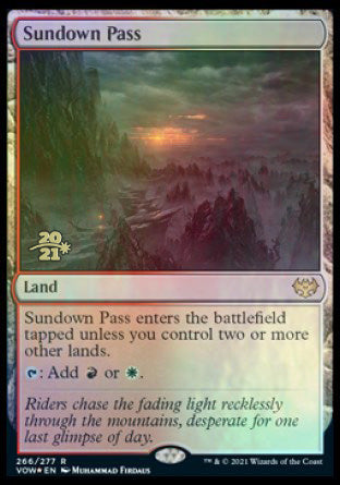 Sundown Pass [Innistrad: Crimson Vow Prerelease Promos] | Magic Magpie