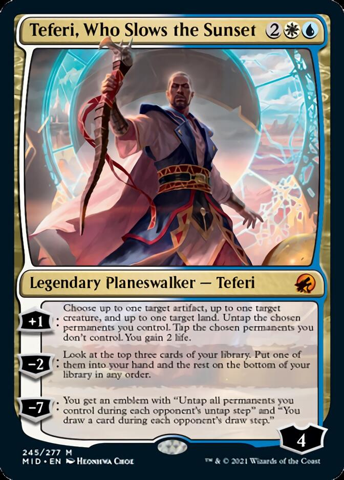 Teferi, Who Slows the Sunset [Innistrad: Midnight Hunt] | Magic Magpie