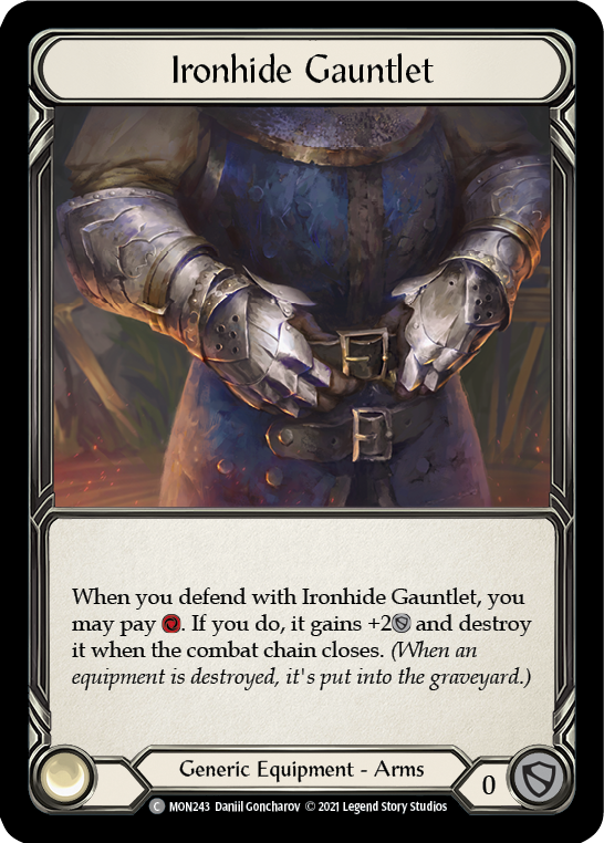 Ironhide Gauntlet (Cold Foil) [MON243-CF] 1st Edition Cold Foil | Magic Magpie