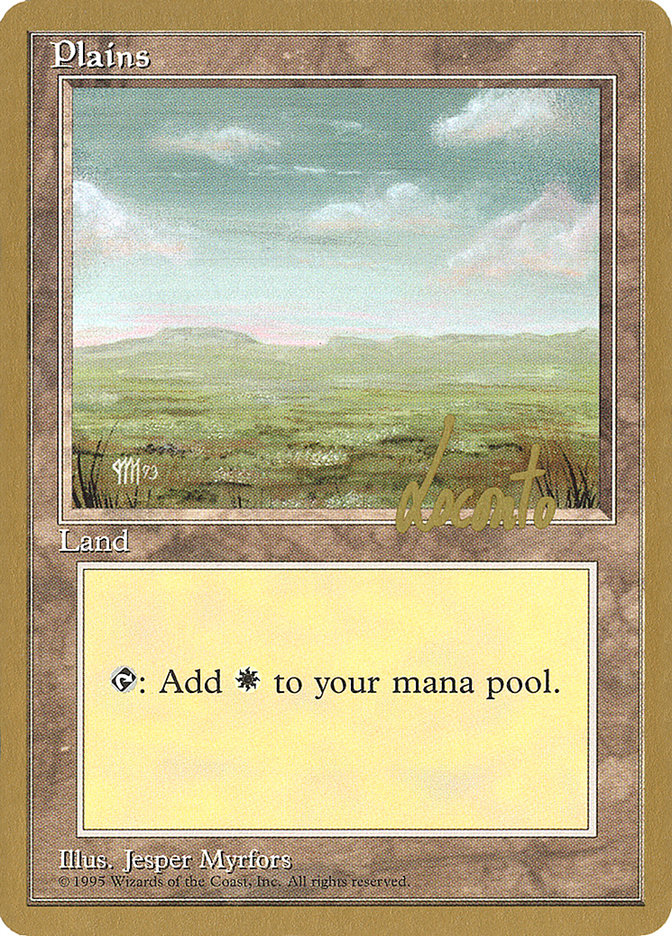 Plains (ml364) (Michael Loconto) [Pro Tour Collector Set] | Magic Magpie