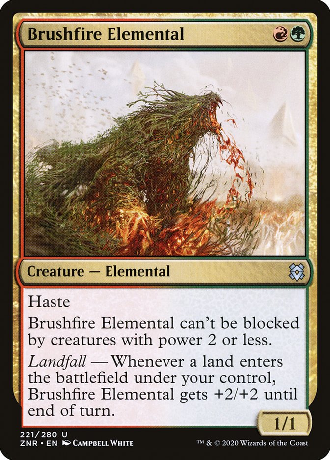 Brushfire Elemental [Zendikar Rising] | Magic Magpie