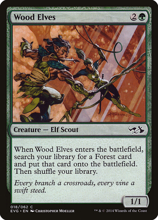 Wood Elves (Elves vs. Goblins) [Duel Decks Anthology] | Magic Magpie