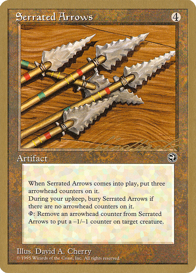 Serrated Arrows (Leon Lindback) [Pro Tour Collector Set] | Magic Magpie