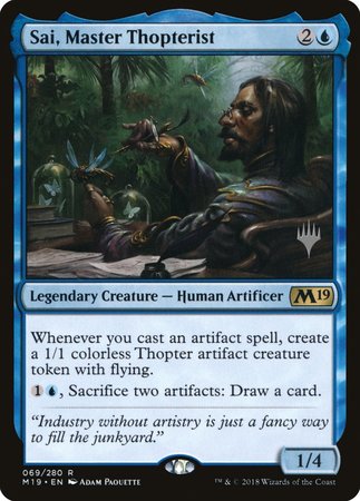 Sai, Master Thopterist [Core Set 2019 Promos] | Magic Magpie