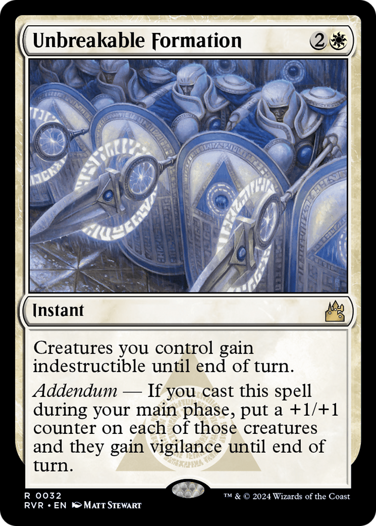 Unbreakable Formation [Ravnica Remastered] | Magic Magpie