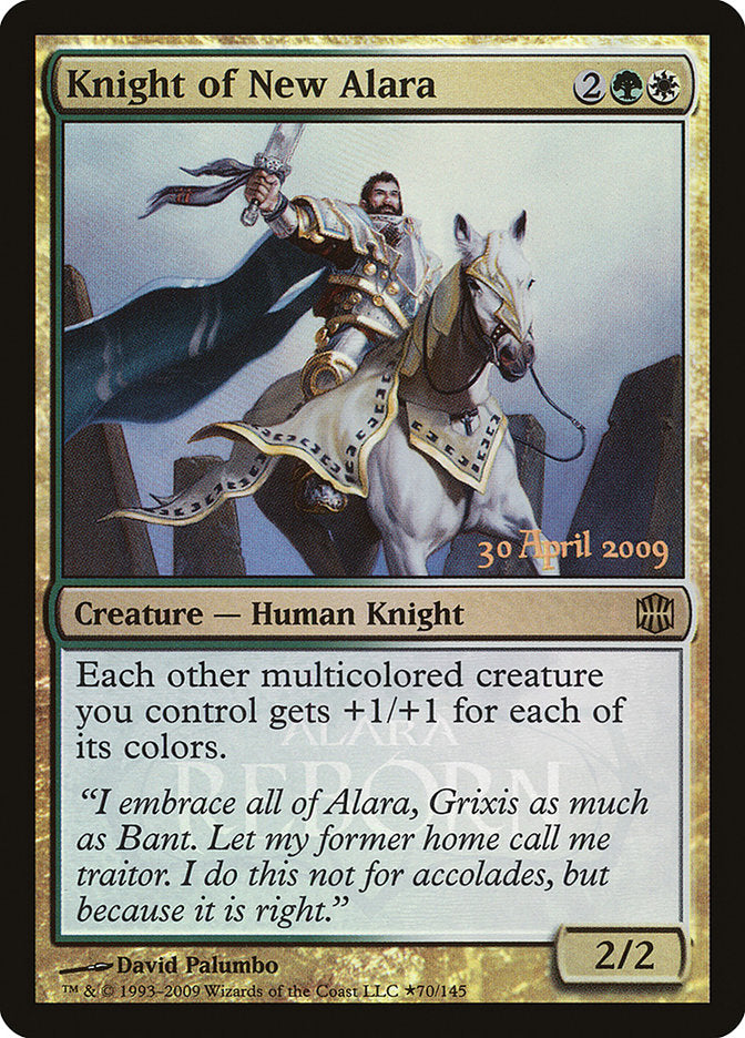 Knight of New Alara (Launch) [Alara Reborn Promos] | Magic Magpie