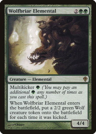 Wolfbriar Elemental [Worldwake] | Magic Magpie