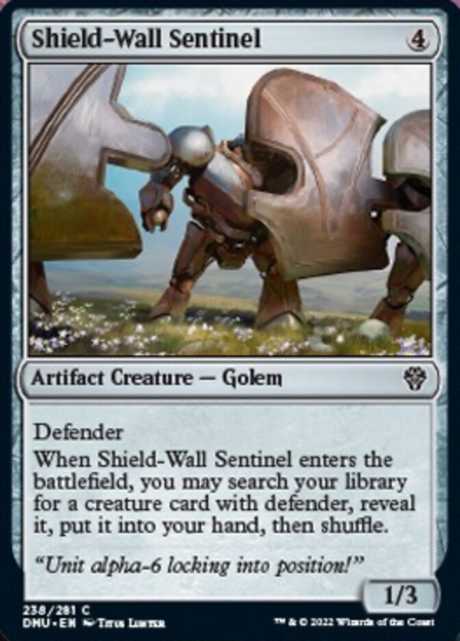 Shield-Wall Sentinel [Dominaria United] | Magic Magpie