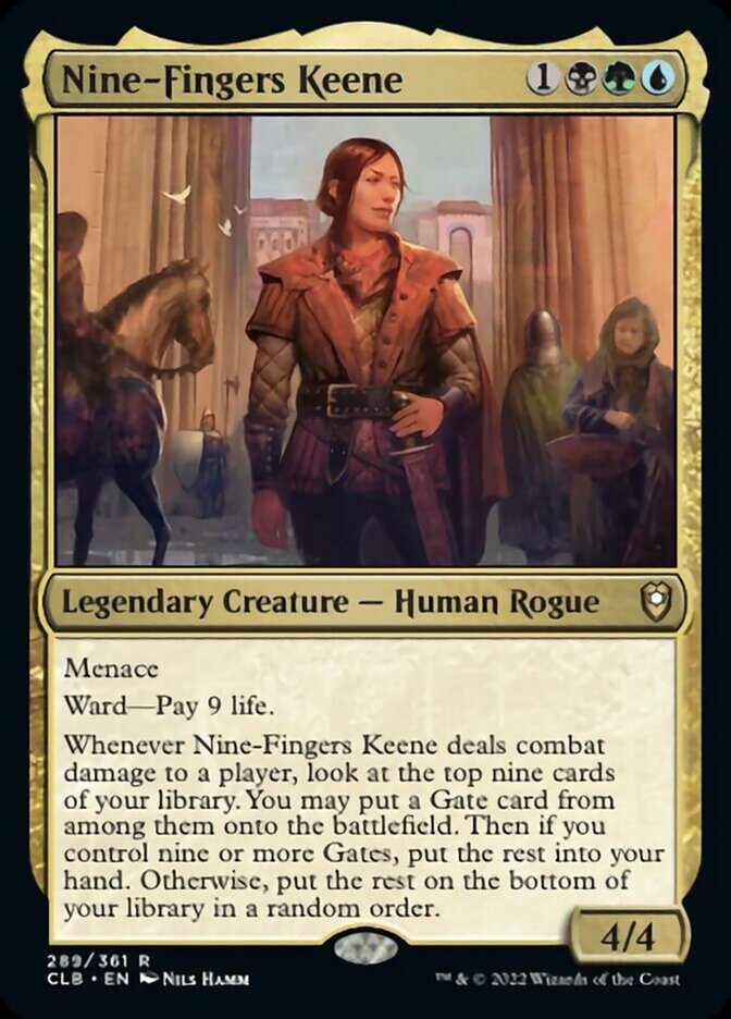 Nine-Fingers Keene [Commander Legends: Battle for Baldur's Gate] | Magic Magpie