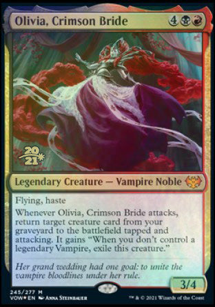 Olivia, Crimson Bride [Innistrad: Crimson Vow Prerelease Promos] | Magic Magpie