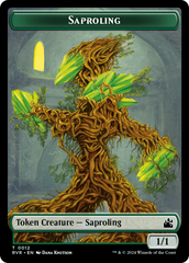 Saproling // Angel (0003) Double-Sided Token [Ravnica Remastered Tokens] | Magic Magpie