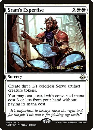 Sram's Expertise [Aether Revolt Promos] | Magic Magpie