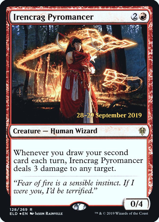 Irencrag Pyromancer  [Throne of Eldraine Prerelease Promos] | Magic Magpie