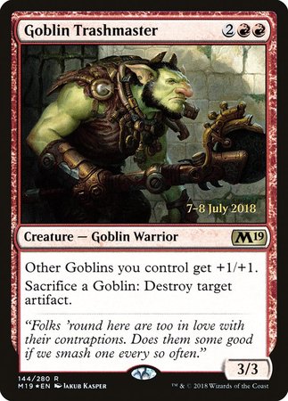 Goblin Trashmaster [Core Set 2019 Promos] | Magic Magpie