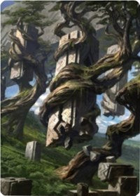 Forest 2 Art Card [Zendikar Rising Art Series] | Magic Magpie