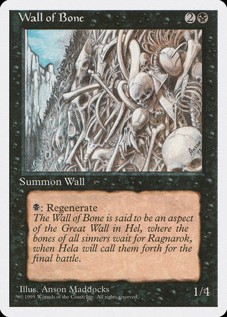 Wall of Bone [Fourth Edition] | Magic Magpie